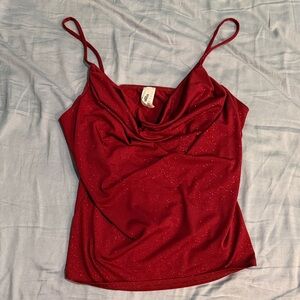 Elegant Red Women's Top